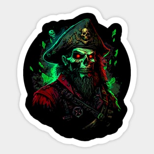 LeChuck's Flaming Voodoo Cannonball Sticker